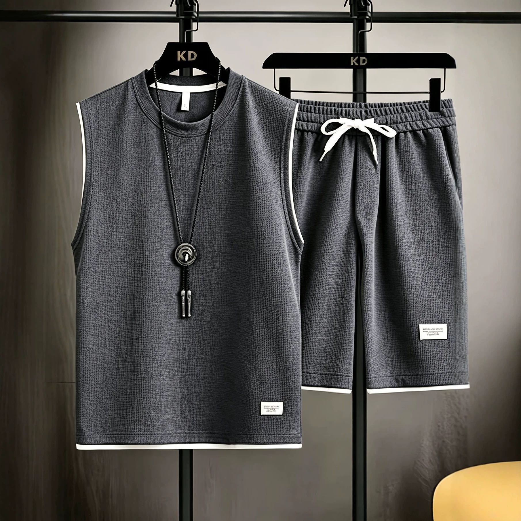 Outdoor Sportswear - Setelan rompi pria musim panas berkualitas