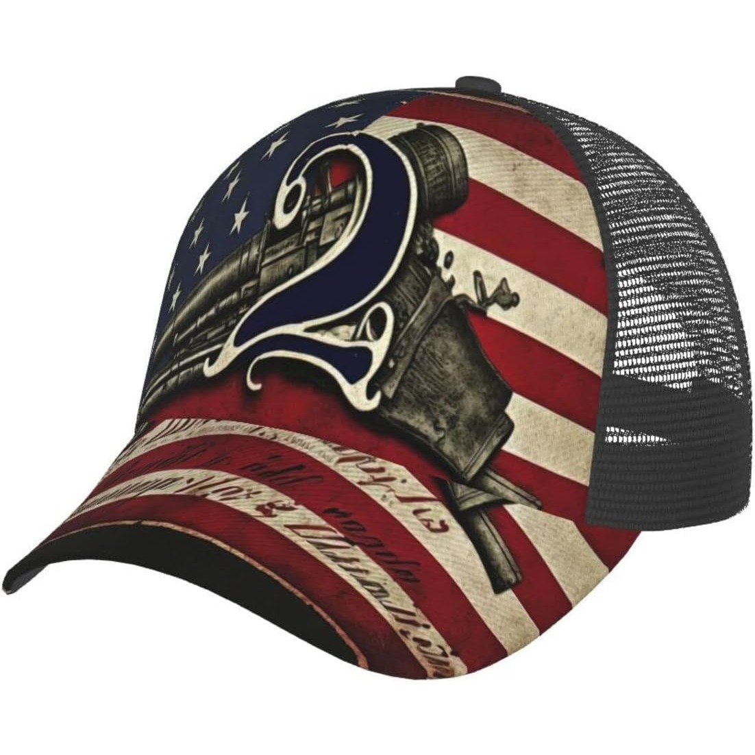 Outdoor Sport Usa - Topi Bisbol Bendera Amerika Vintage USA