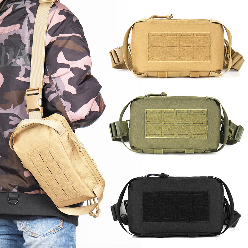 Outdoor Sport Bag - Tas pinggang nilon 1000D, tas dada