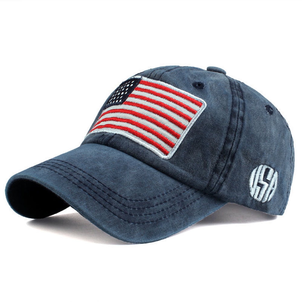 Topi Baseball Bendera AS Katun - Outdoor Sport Usa ulasan dan harga